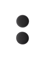 Alpinestars S-M7 Ear Pads Set, Black replacement interior helmet pads, circular foam padding with soft synthetic fabric, designed for S-M7 motocross helmets, moisture-wicking material
