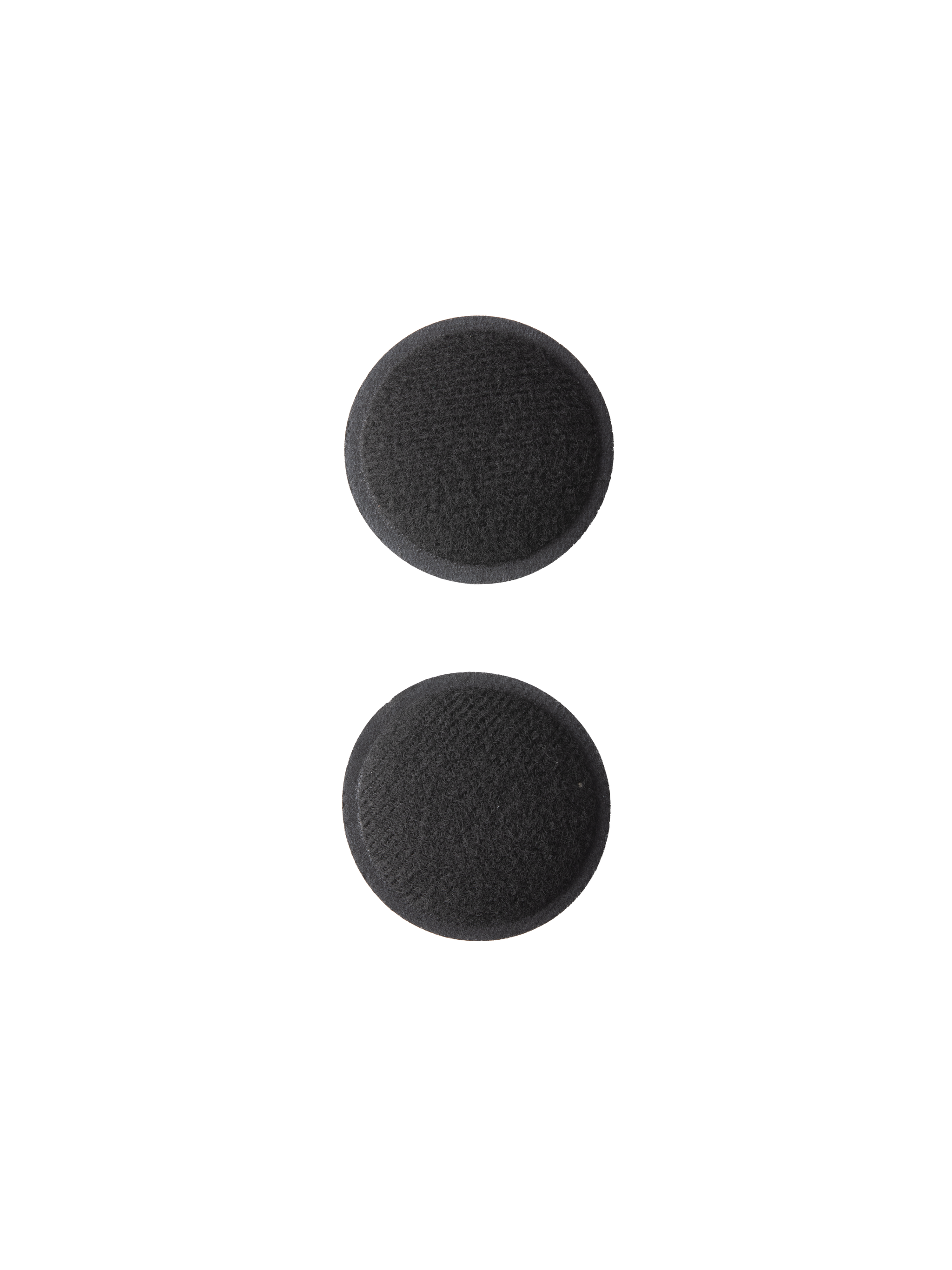 Alpinestars S-M7 Ear Pads Set, Black replacement interior helmet pads, circular foam padding with soft synthetic fabric, designed for S-M7 motocross helmets, moisture-wicking material