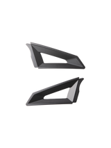 Alpinestars S-M3 Top Vent Sides, Black, pair of replacement helmet ventilation components, geometric design with triangular cutouts, matte finish, plastic construction for motocross helmets