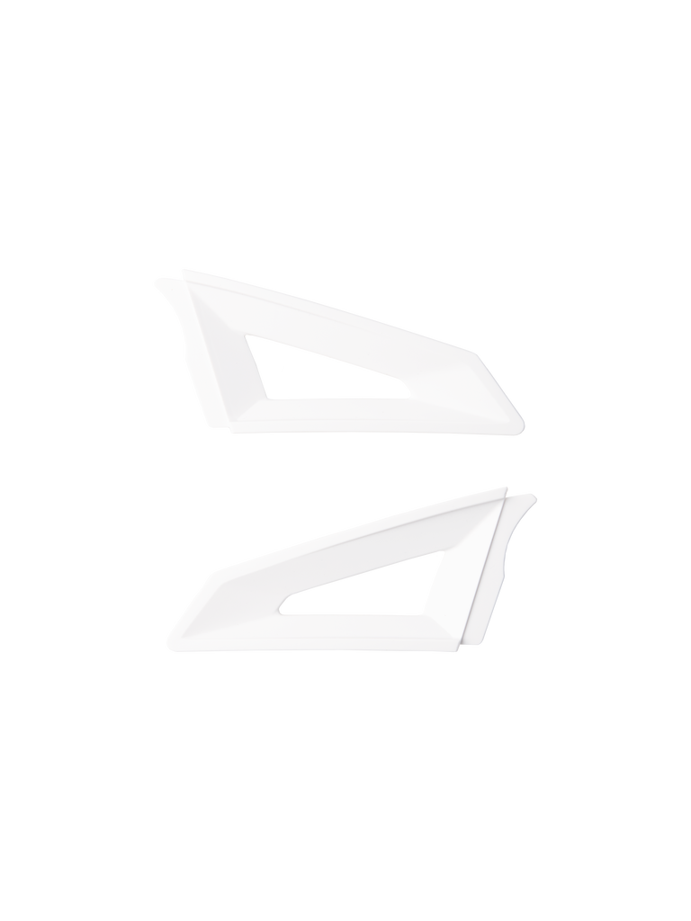 Alpinestars S-M3 Top Vent Sides, Helmet Ventilation Accessories, White, pair of aerodynamic replacement parts with triangular cutouts, high-impact plastic construction