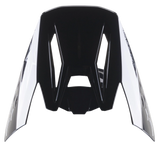 Alpinestars S-M5 Scout Visor, Black Silver Glossy replacement peak for motocross helmets, aerodynamic design with side branding and ventilation slots, high-gloss finish