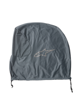 Alpinestars S-M7 Soft Bag, Gray Helmet Accessory, lightweight textile storage bag, featuring the Alpinestars star logo, drawstring closure, designed for motocross gear protection