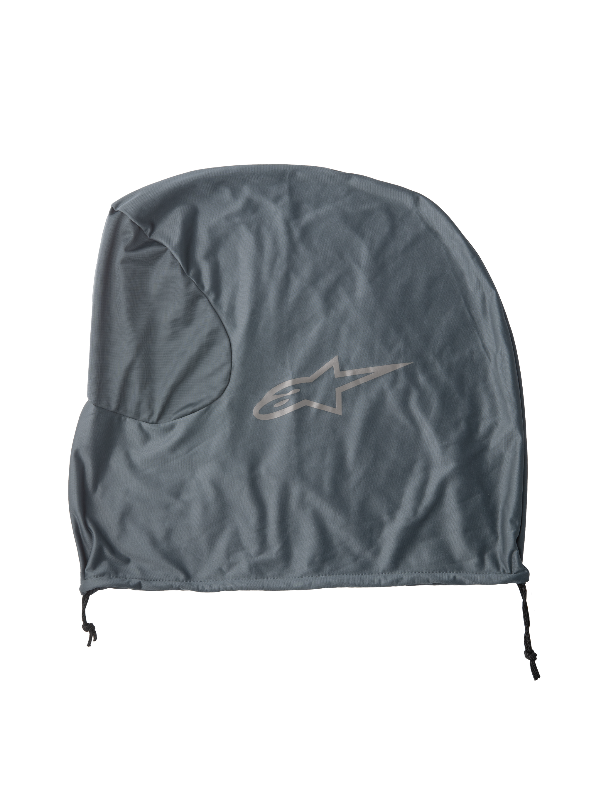 Alpinestars S-M7 Soft Bag, Gray Helmet Accessory, lightweight textile storage bag, featuring the Alpinestars star logo, drawstring closure, designed for motocross gear protection