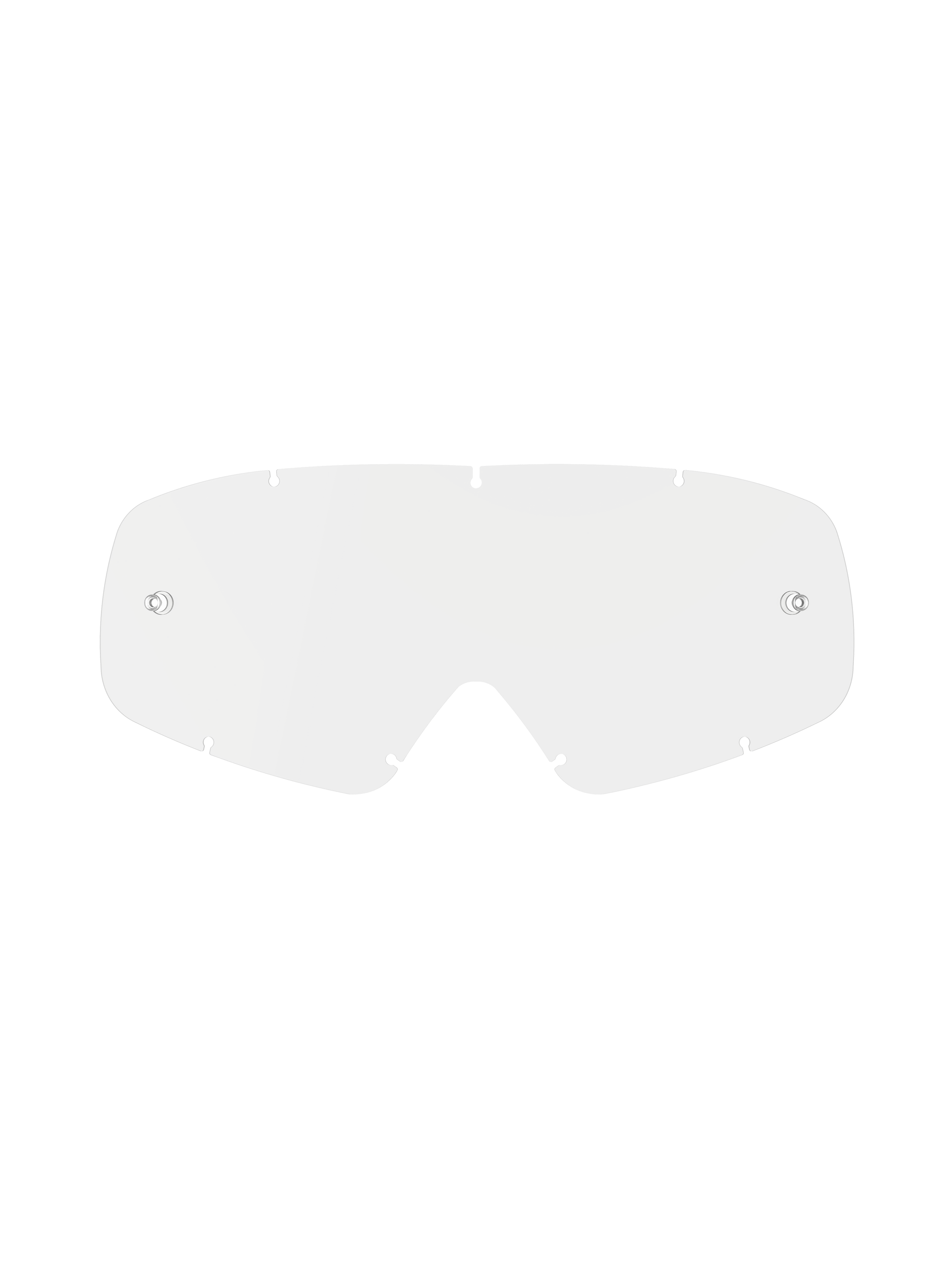 Alpinestars Vision Youth Lens, Clear Replacement Goggle Lens, Transparent Polycarbonate, features integrated tear-off posts and seven keyhole locking notches, anti-fog and dual pane design for youth motocross racing gear