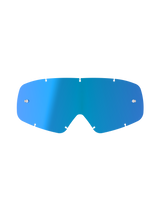 Alpinestars Vision Youth Mirror Lens, Mirror Blue Replacement Goggle Lens, Curved Polycarbonate design with seven-keyhole locking points and tear-off posts, Youth Motocross Accessory
