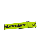 Alpinestars Supertech Goggles Strap, Motocross Goggle Accessory, Yellow Fluo and Black, featuring black Alpinestars wordmark and star logo, replacement strap for off-road goggles