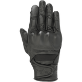 Alpinestars Stella Vika V2 Gloves, Women's Motorcycle Gloves, Black Leather, featuring perforated fingers for ventilation, viscoelastic knuckle protection, and a short cuff with a Velcro strap and star logo