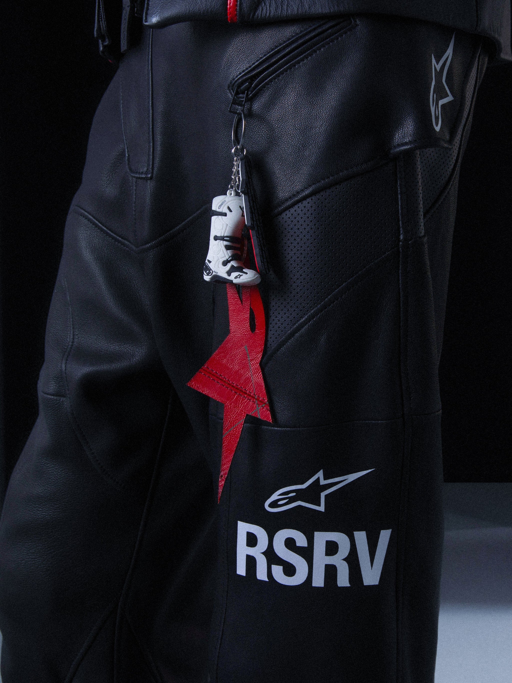 RSRV Neo Bat Pantalons en cuir