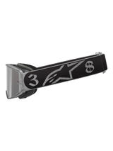 Alpinestars Limited Edition DNGR38 XXV Supertech Vision Motocross Goggles, Black and Silver with a Silver Mirror Lens.