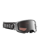 Alpinestars DNGR38 XXV Supertech Vision Goggles, silver mirror lens motocross eyewear with black and white Deegan strap.
