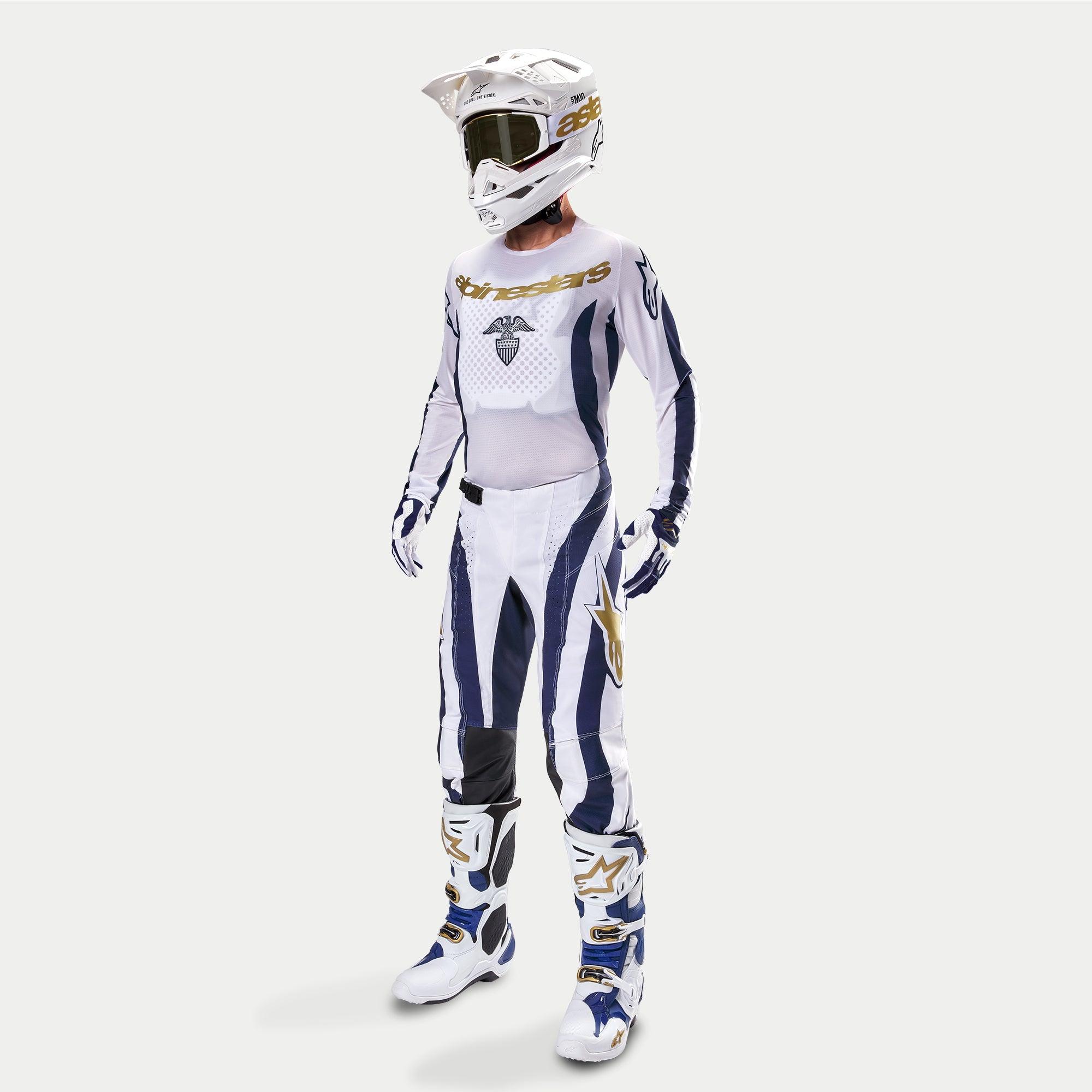 Techstar Dress Whites Tropical LE Pants - BLUE MOTOCROSS Pants