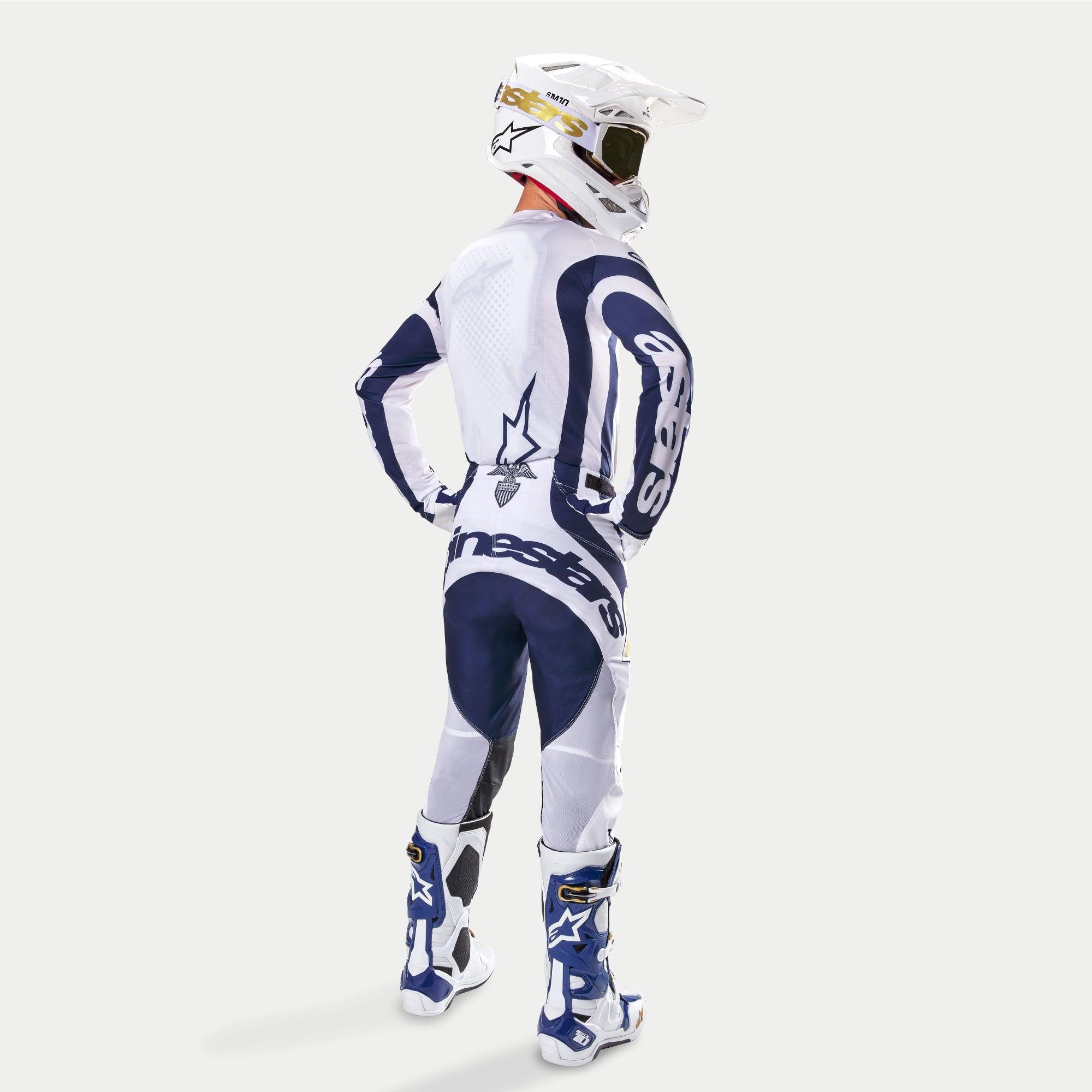 Techstar Dress Whites Tropical LE Pants - BLUE MOTOCROSS Pants