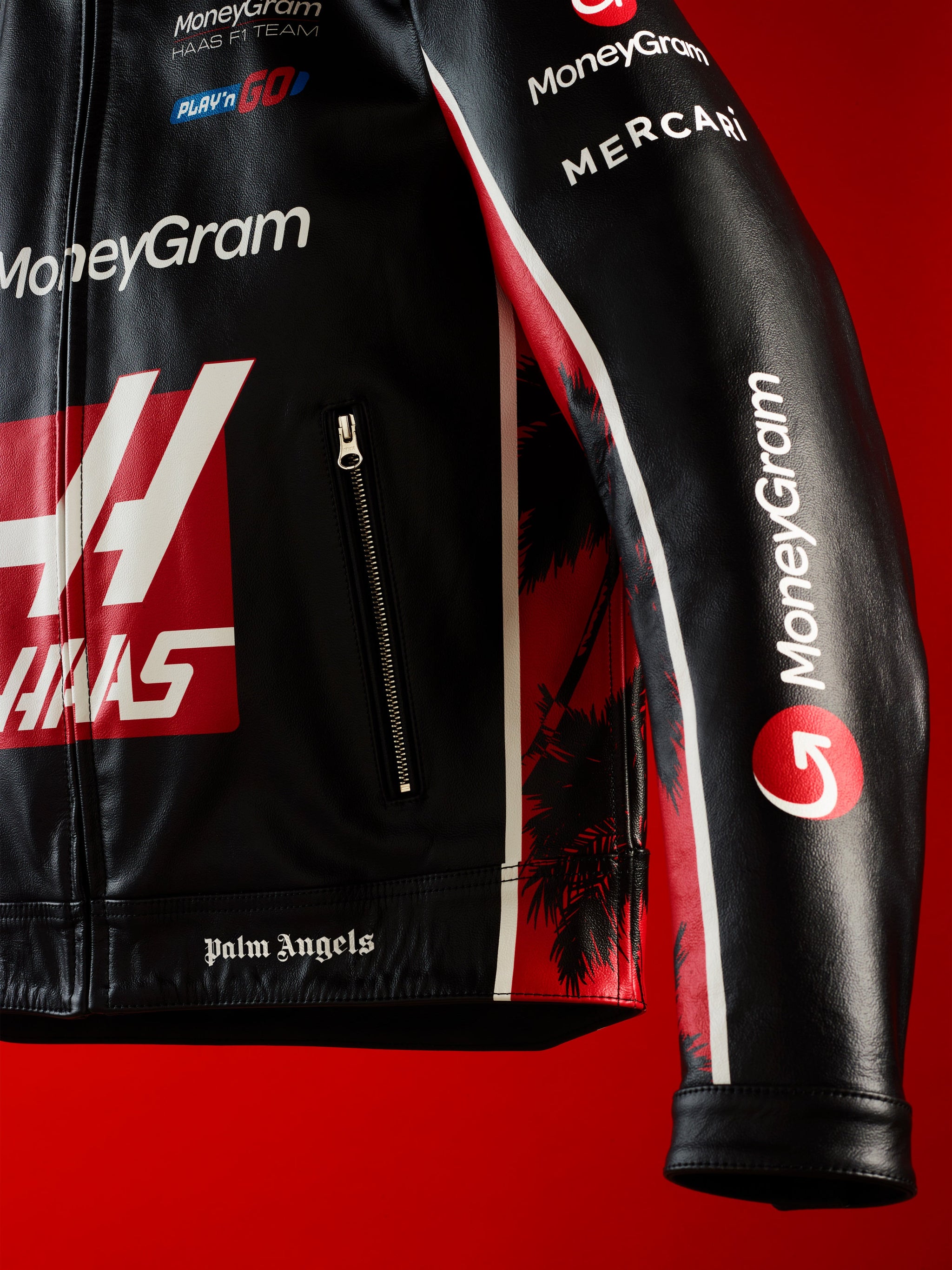PALM ANGELS + ALPINESTARS X MONEYGRAM HAAS F1 TEAM JACKET