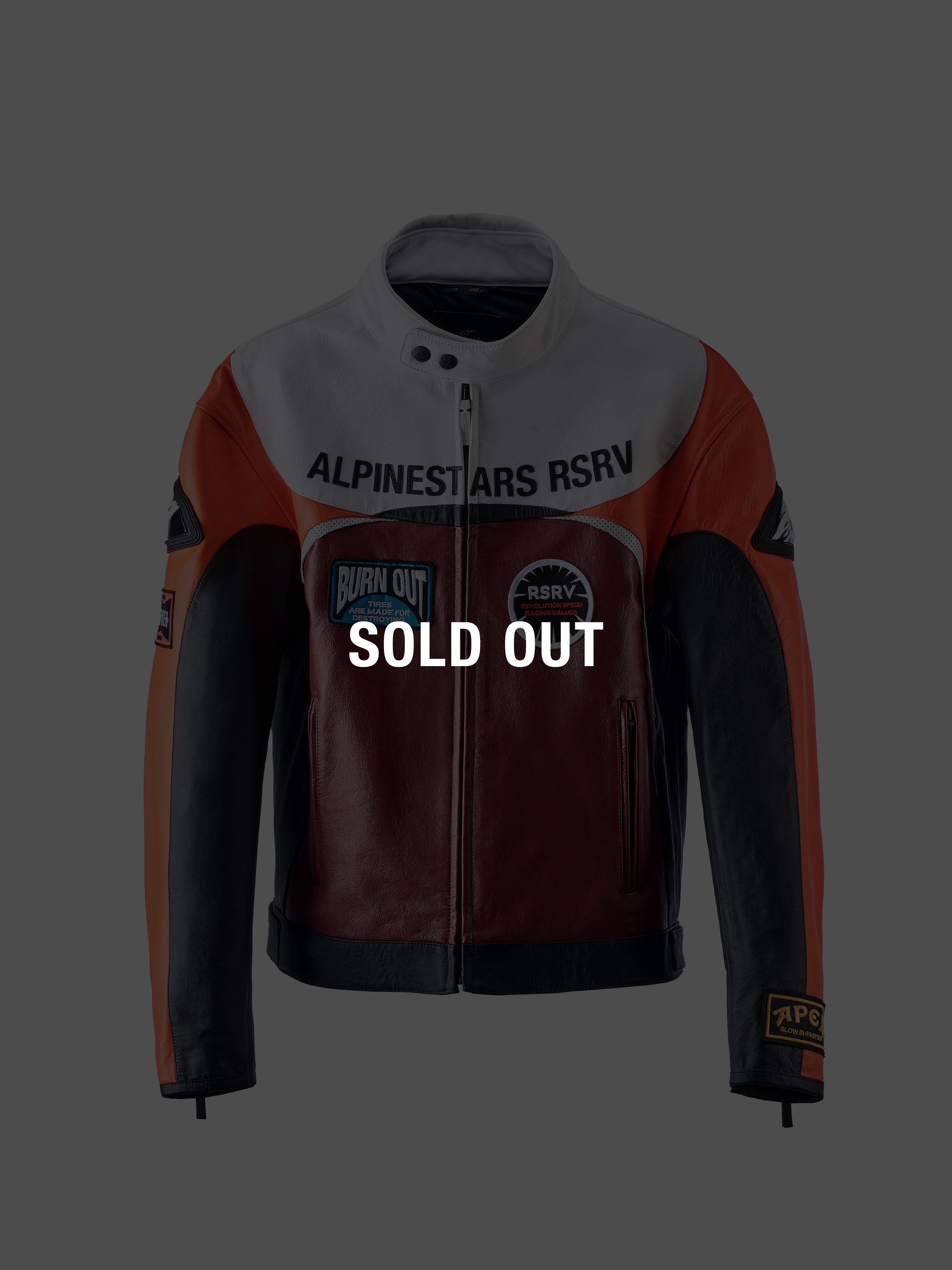 RSRV RACE CRAFT LEATHER JACKET - ORANGE RSRV Jackets