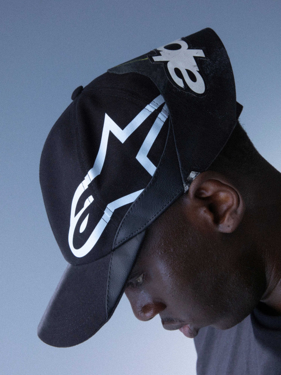 Alpinestars RSRV Resurgence Hat, Black Baseball Cap with White Logo, Curved Bill, Premium Streetwear Collection