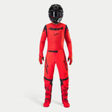 Alpinestars Supertech Ember LE Jersey, professional motocross gear in Red Fluo and Black, part of a full racing outfit.