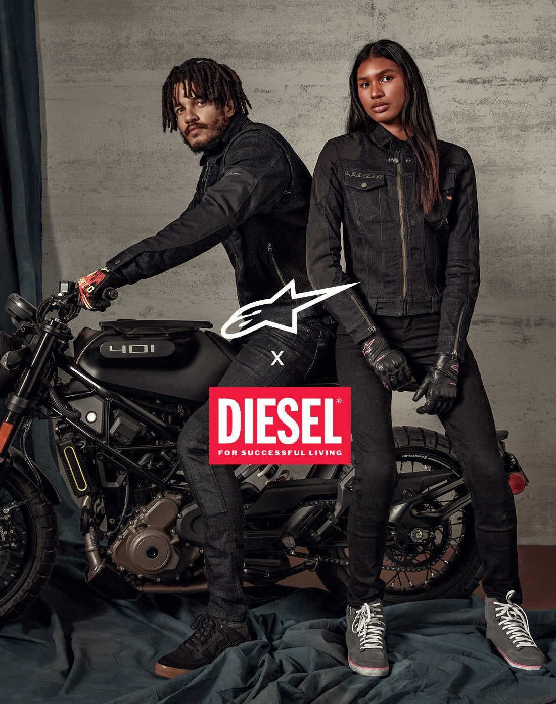 d*4様 archive diesel flare sleeve jacket Alpinestars X Diesel AS-DSL Daiji Parka Jacket - Motorcycle
