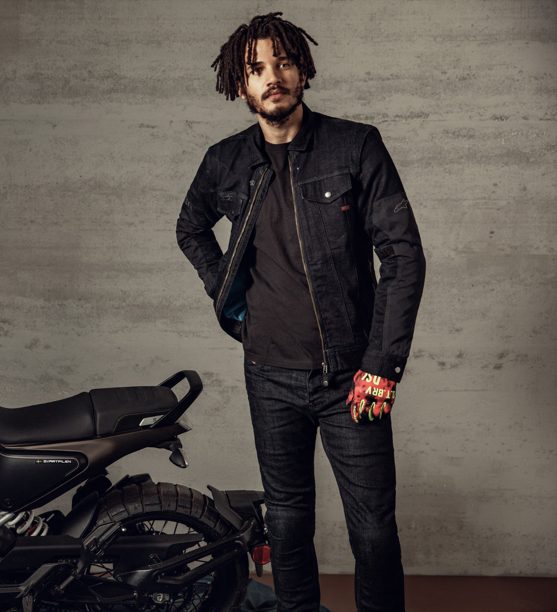 Alpinestars X Diesel AS-DSL Kentaro Denim - Motorcycle Jacket