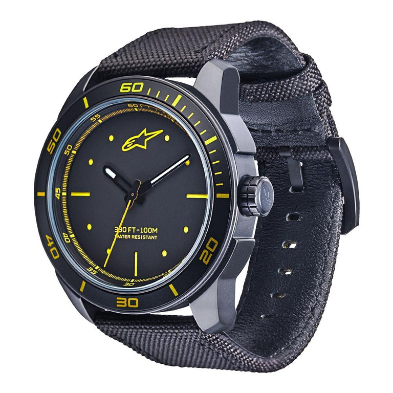 Tech Montre 3H Black-Black/Yellow