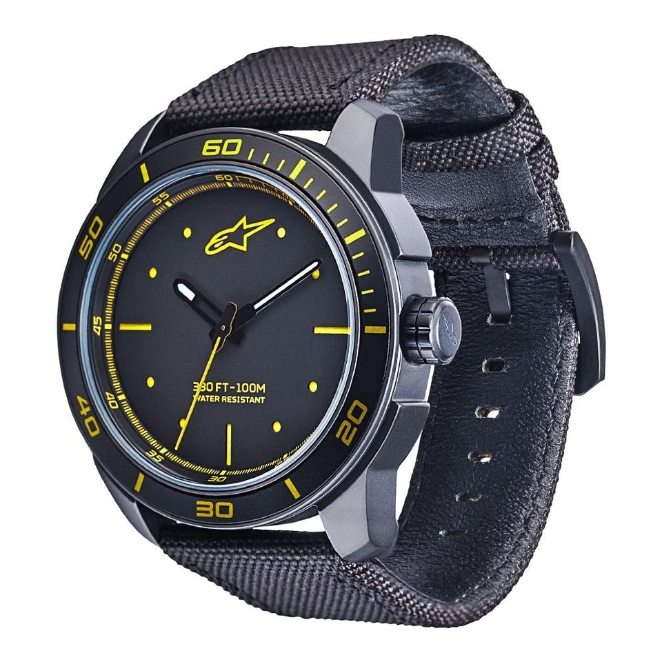 Tech Montre 3H Black-Black/Yellow